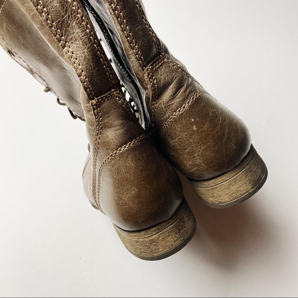 Steve Madden Taupe Toopa Combat Boots 6.5 - Picture 6 of 7